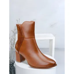 Bxxy PU Work High-Top Block Pumps-picture-35