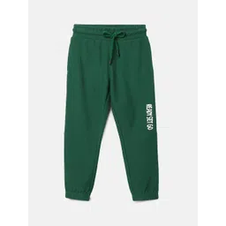 BYB PREMIUM Boys Green Solid Relaxed-Fit Joggers-picture-24