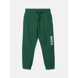 BYB PREMIUM Boys Green Solid Relaxed Fit Track Pants-picture-22