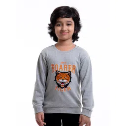 BYB PREMIUM Boys Grey Printed Sweatshirt image 1