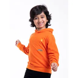 BYB PREMIUM Boys Orange Hooded Sweatshirt-picture-57