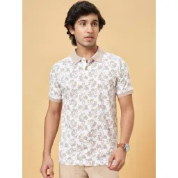 Byford By Pantaloons Appleblossom Slim Fit Printed Polo T-Shirt-picture-30