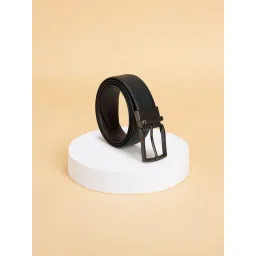 Byford by Pantaloons Black Leather Reversible Belt For Men-picture-16