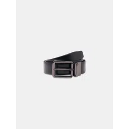 Byford by Pantaloons Black Leather Reversible Belt For Men image 2