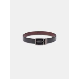 Byford by Pantaloons Black Leather Reversible Belt For Men image 3