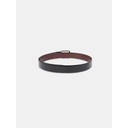 Byford by Pantaloons Black Leather Reversible Belt For Men image 4