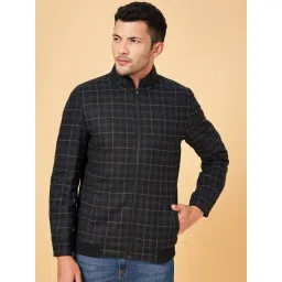 Byford by Pantaloons Black Regular Fit Printed Jacket-picture-17