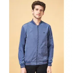 Byford By Pantaloons Blue Cotton Regular Fit Bomber Jacket-picture-41