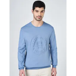 Byford By Pantaloons Blue Cotton Regular Fit Sweatshirt-picture-16