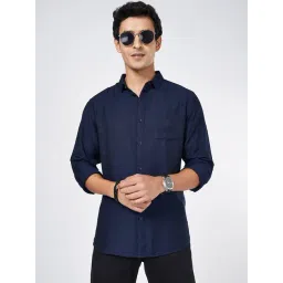 Byford by Pantaloons Blue Depths Viscose Slim fit  Shirts-picture-33