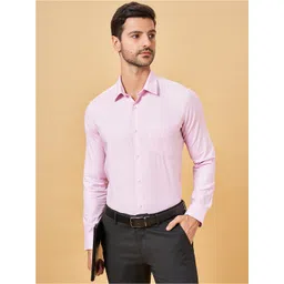 BYFORD by Pantaloons Cotton Spread Collar Long Sleeves Slim Fit Opaque Formal Shirt-picture-42