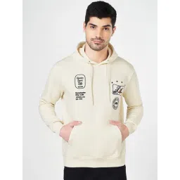 Byford By Pantaloons Cream Regular Fit Hooded Sweatshirt-picture-40