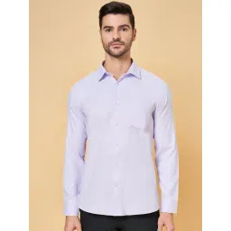 Byford by Pantaloons Fair Orchid Slim Fit Texture Shirt-picture-48