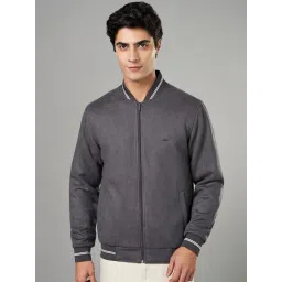 Byford By Pantaloons Grey Regular Fit Bomber Jacket-picture-25