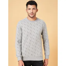 Byford By Pantaloons Grey Slim Fit Printed Sweatshirt-picture-28
