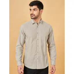 Byford By Pantaloons Grey Slim Fit Shirt image 1