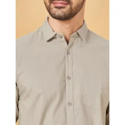 Byford By Pantaloons Grey Slim Fit Shirt image 5