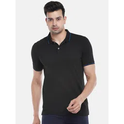 BYFORD by Pantaloons Men Black Polo Collar Outdoor T-shirt-picture-28