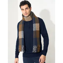 BYFORD by Pantaloons Men Checked Merino Wool Mufflers-picture-23