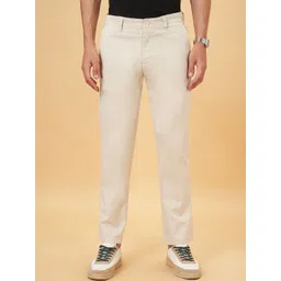 BYFORD by Pantaloons Men Cotton Regular Fit Mid-Rise Trousers-picture-31