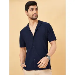 BYFORD by Pantaloons Men Cuban Collar Solid Casual Shirt-picture-39