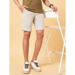 BYFORD by Pantaloons Men Mid-Rise Slim Fit Regular Cotton Shorts-picture-32