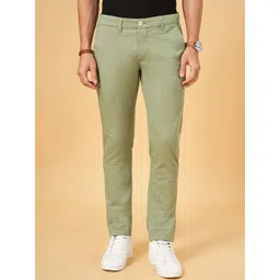 BYFORD by Pantaloons Men Slim Fit Mid-Rise Cotton Regular Trousers-picture-41
