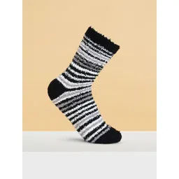 BYFORD by Pantaloons Men Striped Fuzzy Calf-Length Socks-picture-29