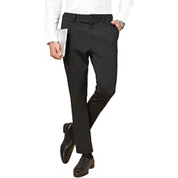 byford by pantaloons Men's Mid Rise Carrot Fit Pants-picture-31