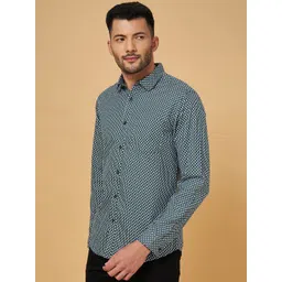 BYFORD by Pantaloons Micro Checks Slim Fit Cotton Casual Shirt-picture-32