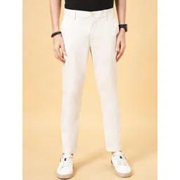 BYFORD by Pantaloons Mid-Rise Slim Fit Cotton Casual Trousers-picture-34