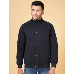 Byford by Pantaloons Navy Cotton Regular Fit Jacket-picture-13