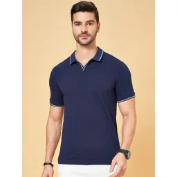 Byford by Pantaloons Navy Slim Fit Polo T-Shirt-picture-30
