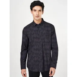 Byford By Pantaloons Purple Regular Fit Floral Print Shirt-picture-30