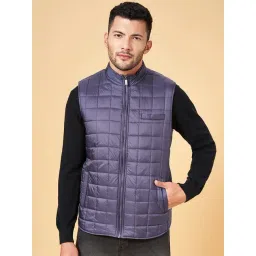 Byford by Pantaloons Purple Regular Fit Quilted Jacket-picture-48