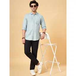 BYFORD by Pantaloons Slim Fit Spread Collar Cotton Casual Shirt image 5