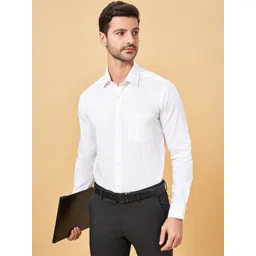 BYFORD by Pantaloons Slim Fit Spread Collar Long Sleeves Cotton Formal Shirt-picture-36