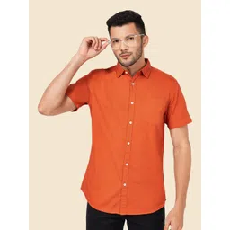 BYFORD by Pantaloons Spread Collar Cotton Slim Fit Casual Shirt-picture-20