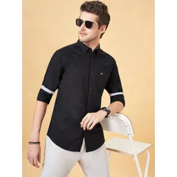 BYFORD by Pantaloons Spread Collar Slim Fit Cotton Casual Shirt-picture-19