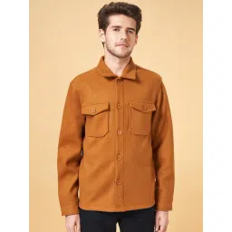 Byford By Pantaloons Tan Cotton Regular Fit Jacket-picture-27