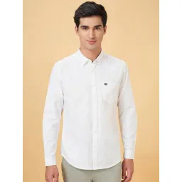 Byford By Pantaloons White Cotton Slim Fit Shirt-picture-41