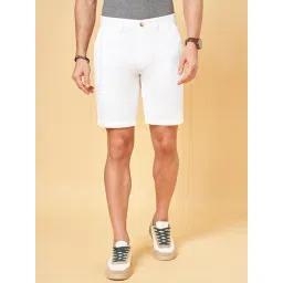 Byford by Pantaloons White Cotton Slim Fit Shorts-picture-41