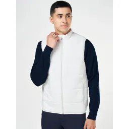 Byford By Pantaloons White Regular Fit Quilted Jacket-picture-33