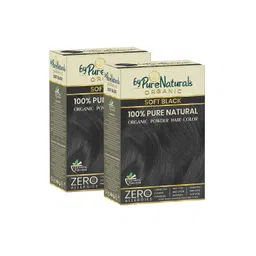 byPureNaturals Set of 2 Organic 100% Pure Natural Powder Hair Colour - Soft Black 1N-picture-41
