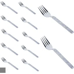 bzilo Stainless Steel Set of 24 Forks Set for Dining Table for Home & Kitchen H59 Stainless Steel Dinner Fork-picture-41