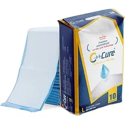 C-Cure Premium Disposable Underpads for adults xl size. Moly sheet/bed pads for bed ridden patient and adult bed wetting sheets for incontinence Management Pack of 10 pcs-picture-19