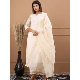 C J Enterprise Women Regular Kurta with Trousers & With Dupatta-picture-24