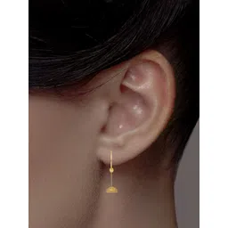 C KRISHNIAH CHETTY JEWELLERS PVT LTD Women 22KT Gold Dome Hoop Earrings - 8.96 g-picture-38