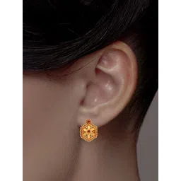 C KRISHNIAH CHETTY JEWELLERS PVT LTD Women 22KT Gold Regal Stud Earrings - 7.78 g-picture-34