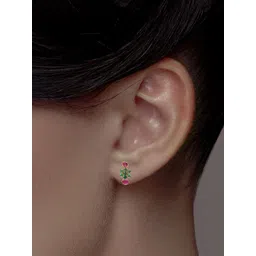 C KRISHNIAH CHETTY JEWELLERS PVT LTD Women 22Kt Gold Stone Studded Earrings - 2.59 g-picture-22